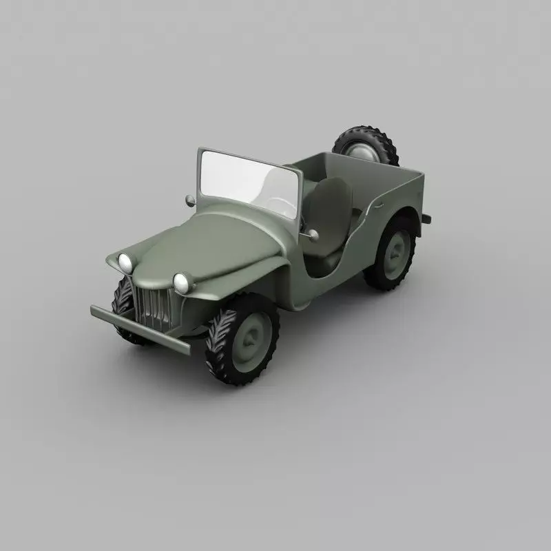 Bantam BRC Jeep 3D model_0