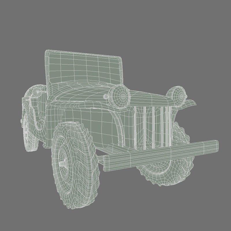 Bantam BRC Jeep 3D model_7