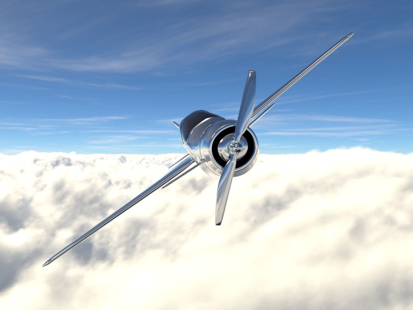 Concept Prop Plane 3D model_3