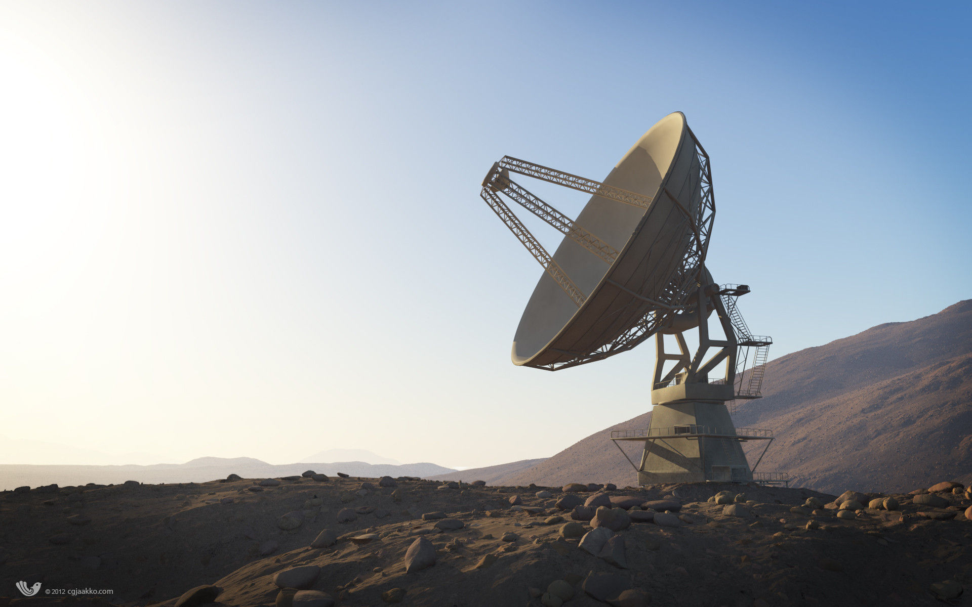 Radio Telescope Antenna 3D model_2