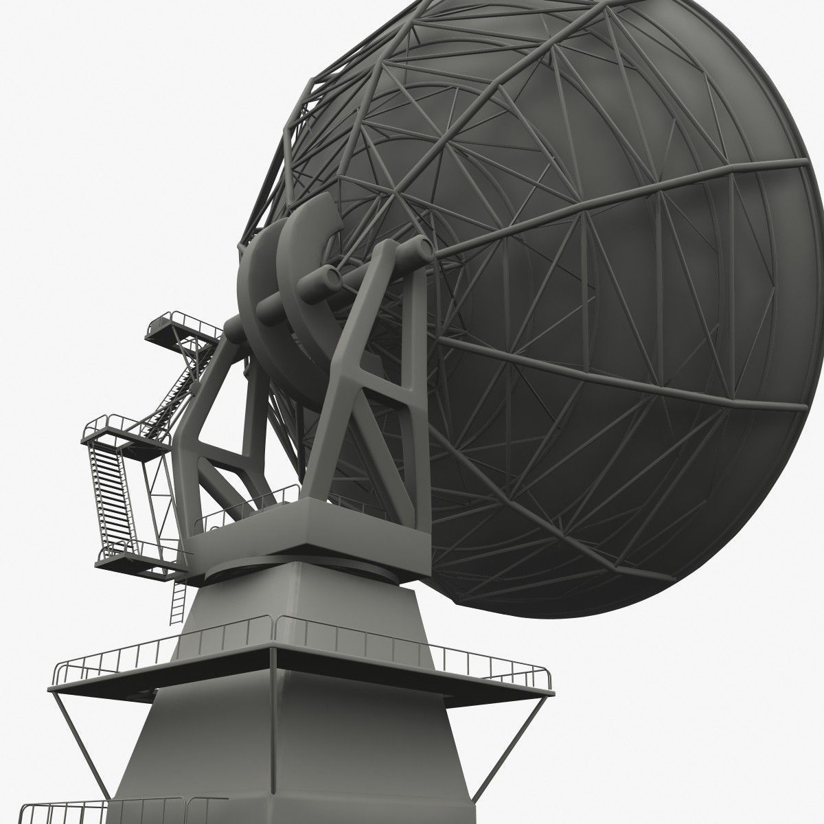 Radio Telescope Antenna 3D model_5
