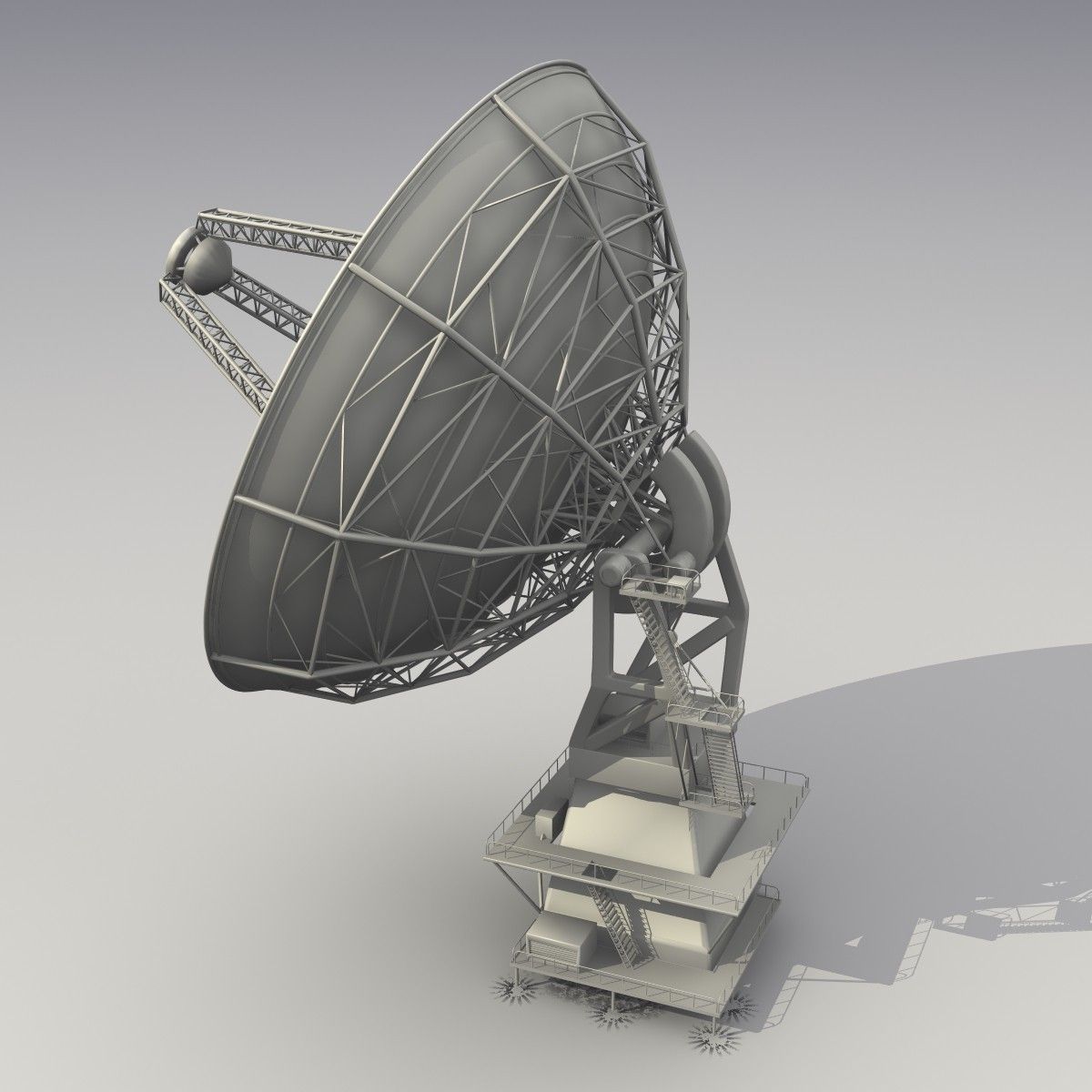 Radio Telescope Antenna 3D model_3