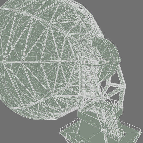 Radio Telescope Antenna 3D model_9
