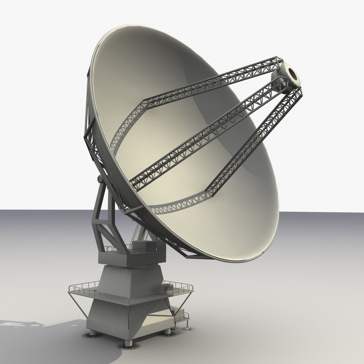 Radio Telescope Antenna 3D model_6