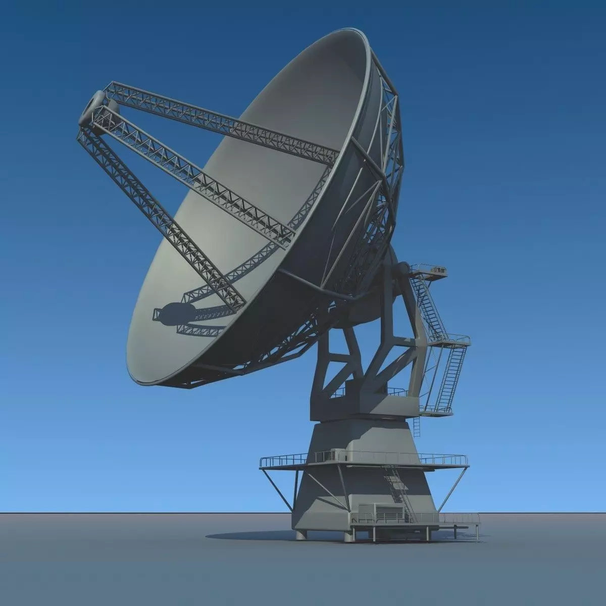 Radio Telescope Antenna 3D model_0