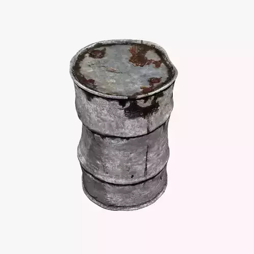 Rusty Barrel highpoly 3D model