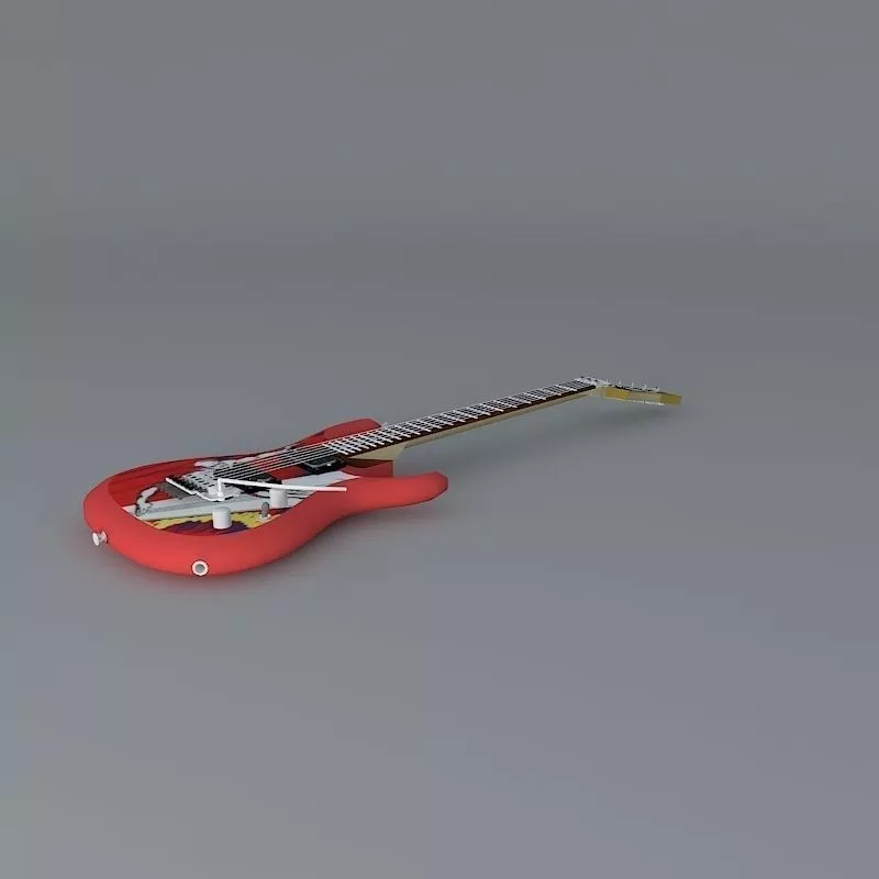 Ibanez Joe Satriani model guitar Free 3D model