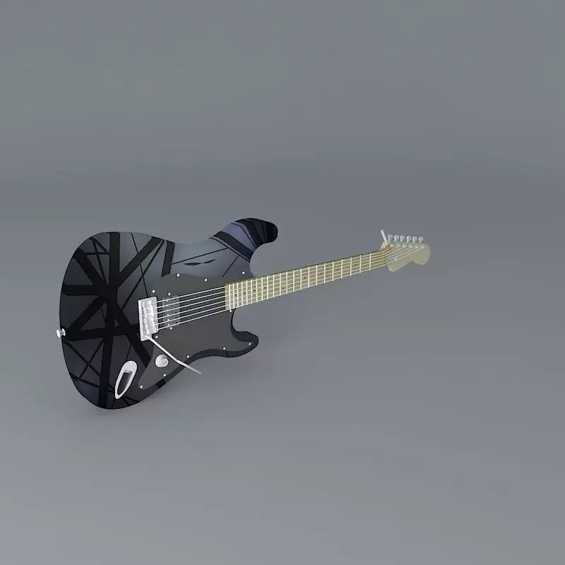 Eddie Van Halens Frankenstrat guitar Free 3D model