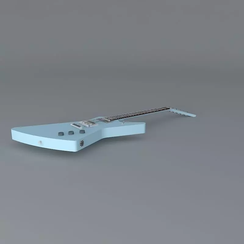 Gibson Explorer guitar Free 3D model