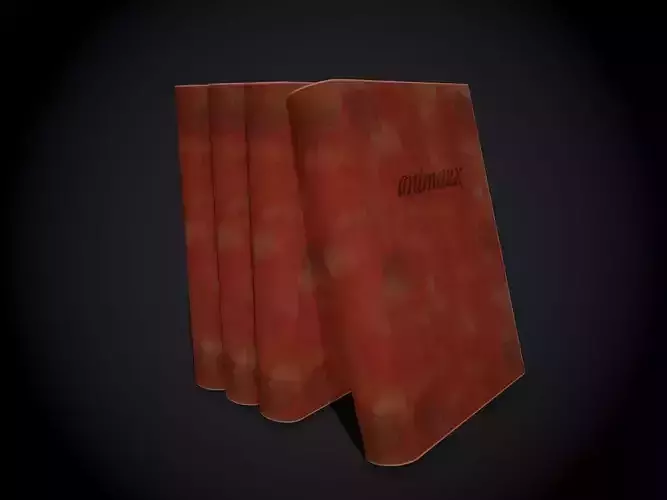 Book Low Poly stack of books