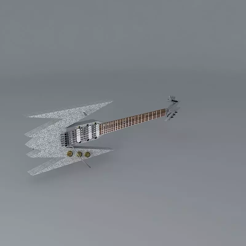 Pointy guitar Free 3D model