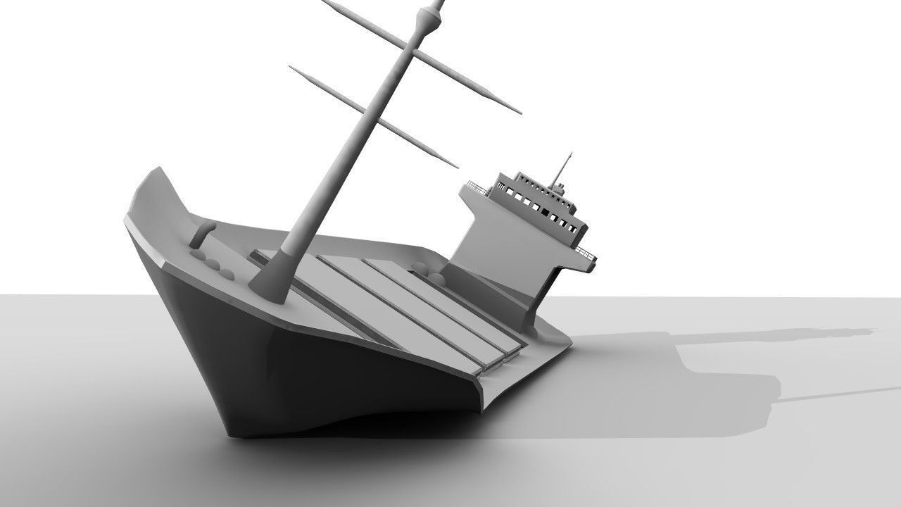 Tanker Wreck 3D model_1
