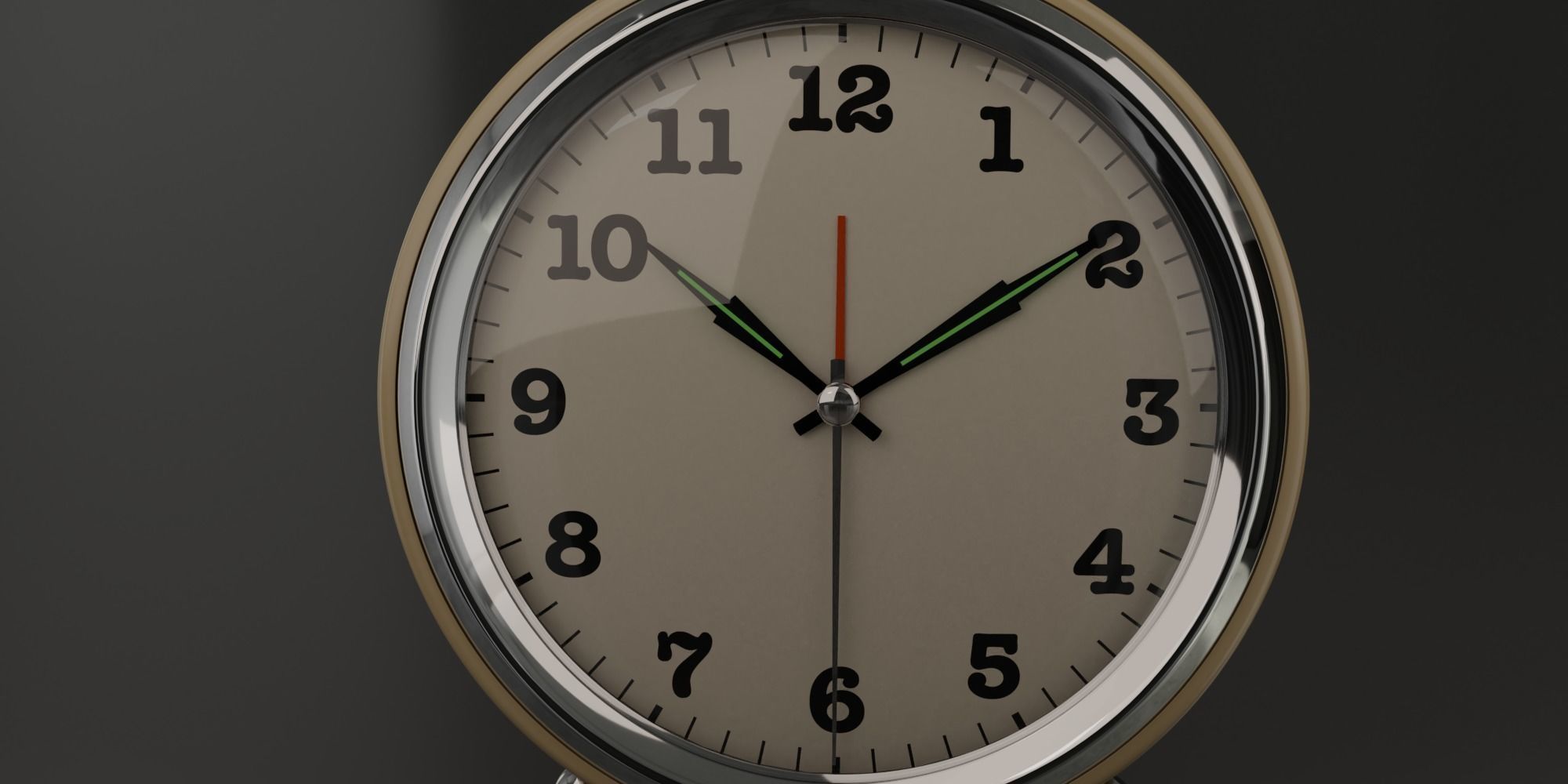 Realistic Alarm Clock 3D model_2