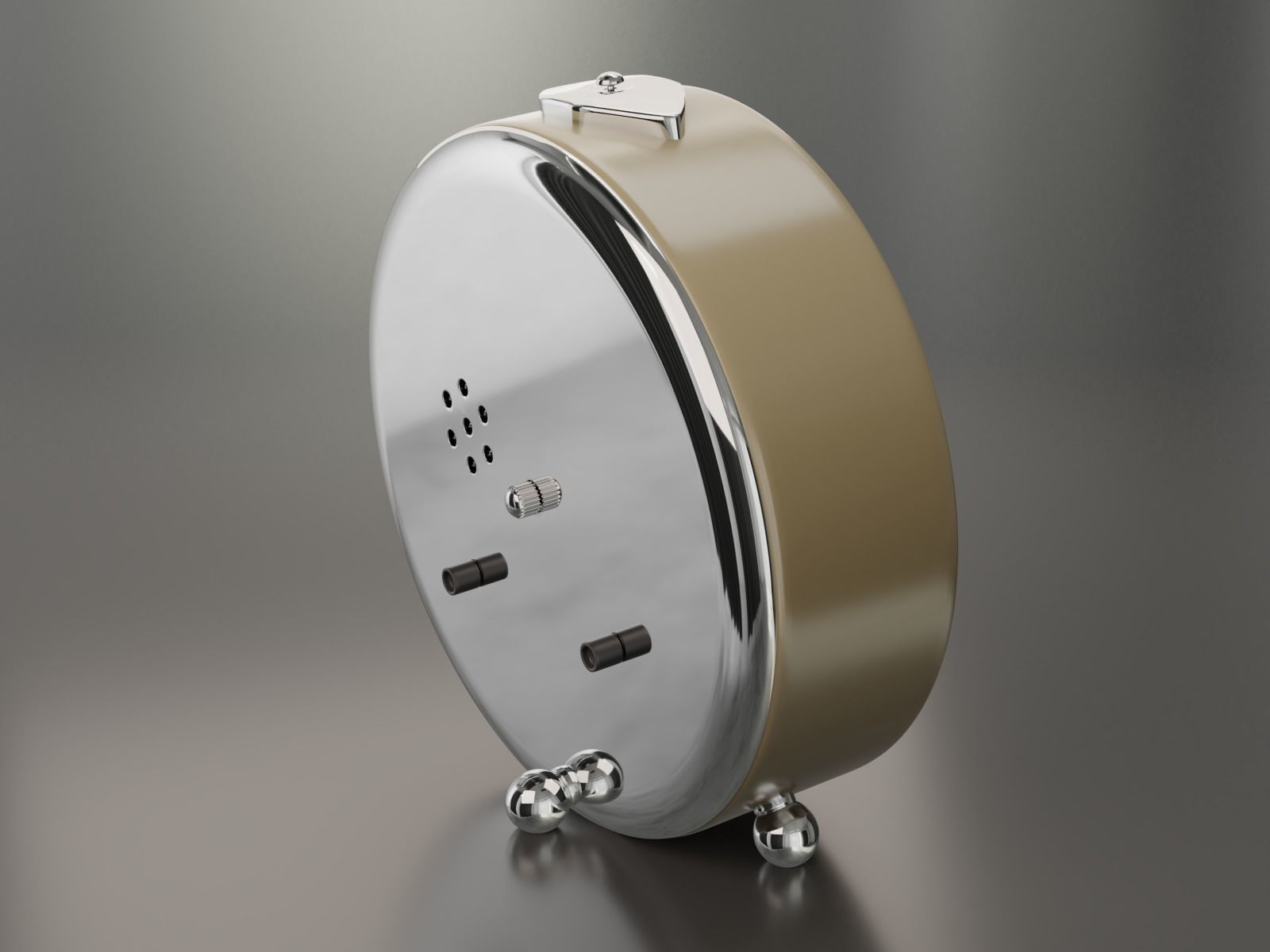 Realistic Alarm Clock 3D model_9