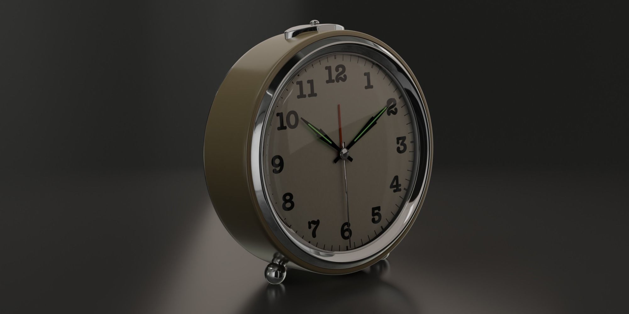 Realistic Alarm Clock 3D model_4