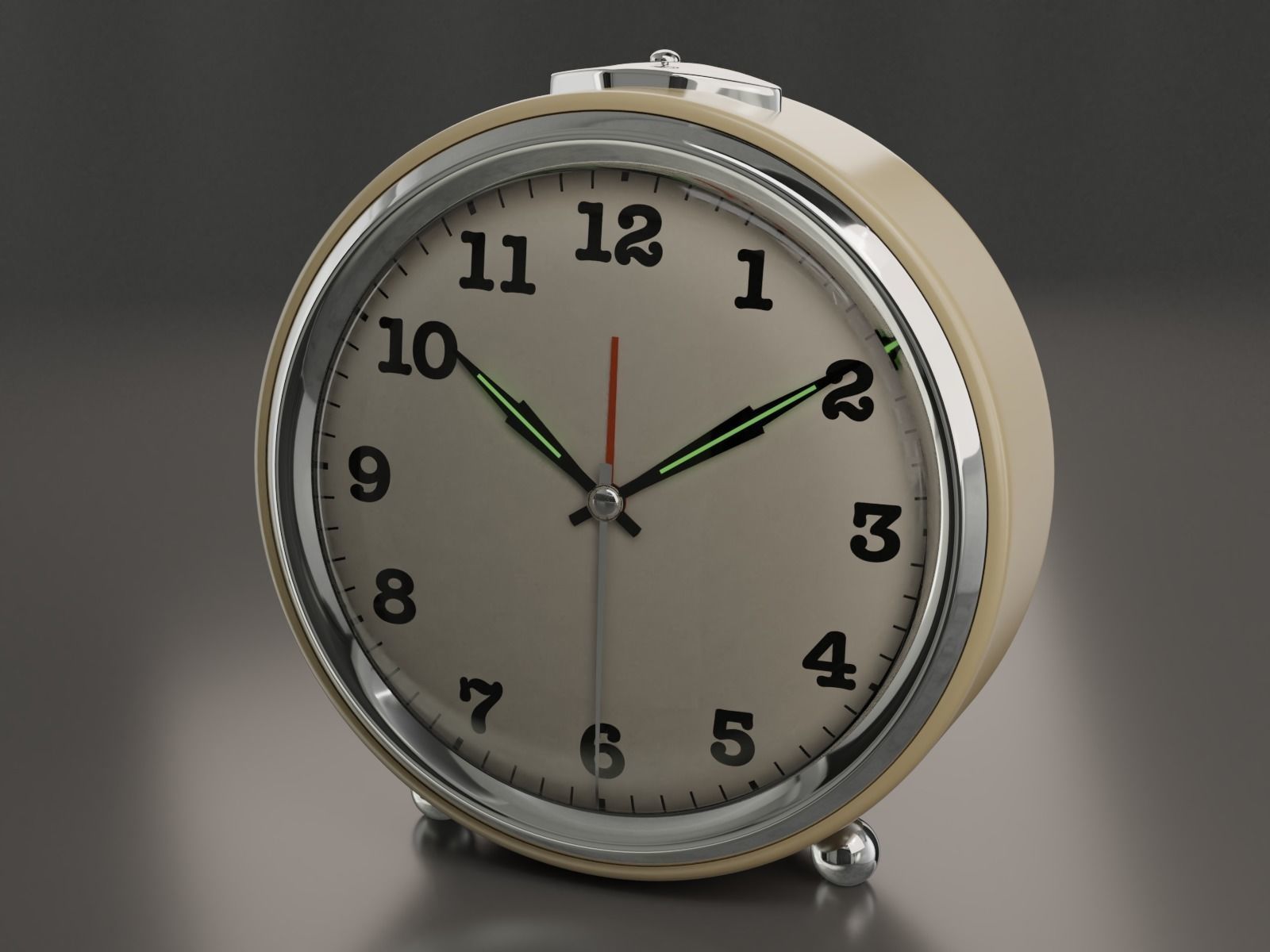 Realistic Alarm Clock 3D model_13