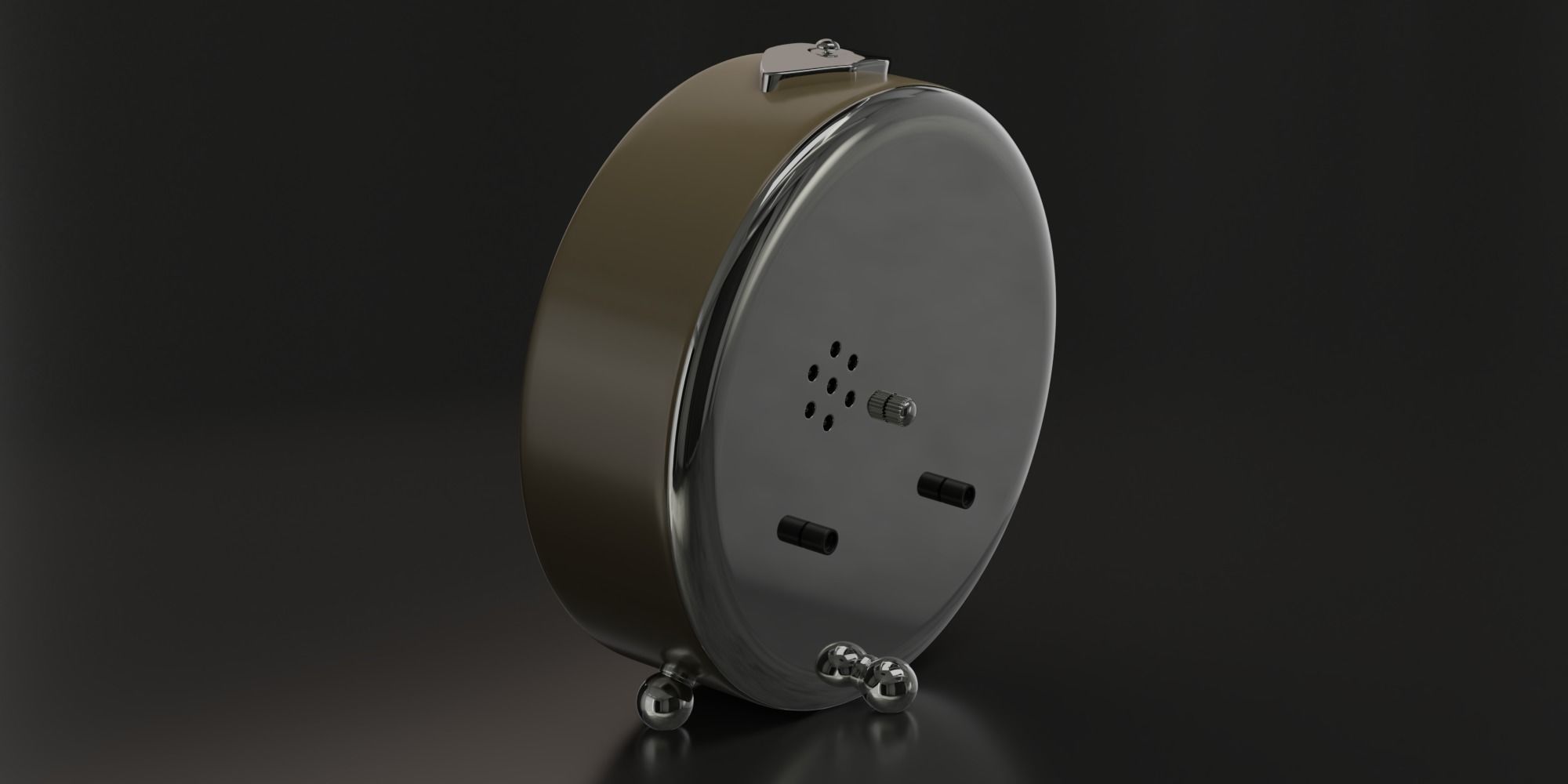 Realistic Alarm Clock 3D model_3