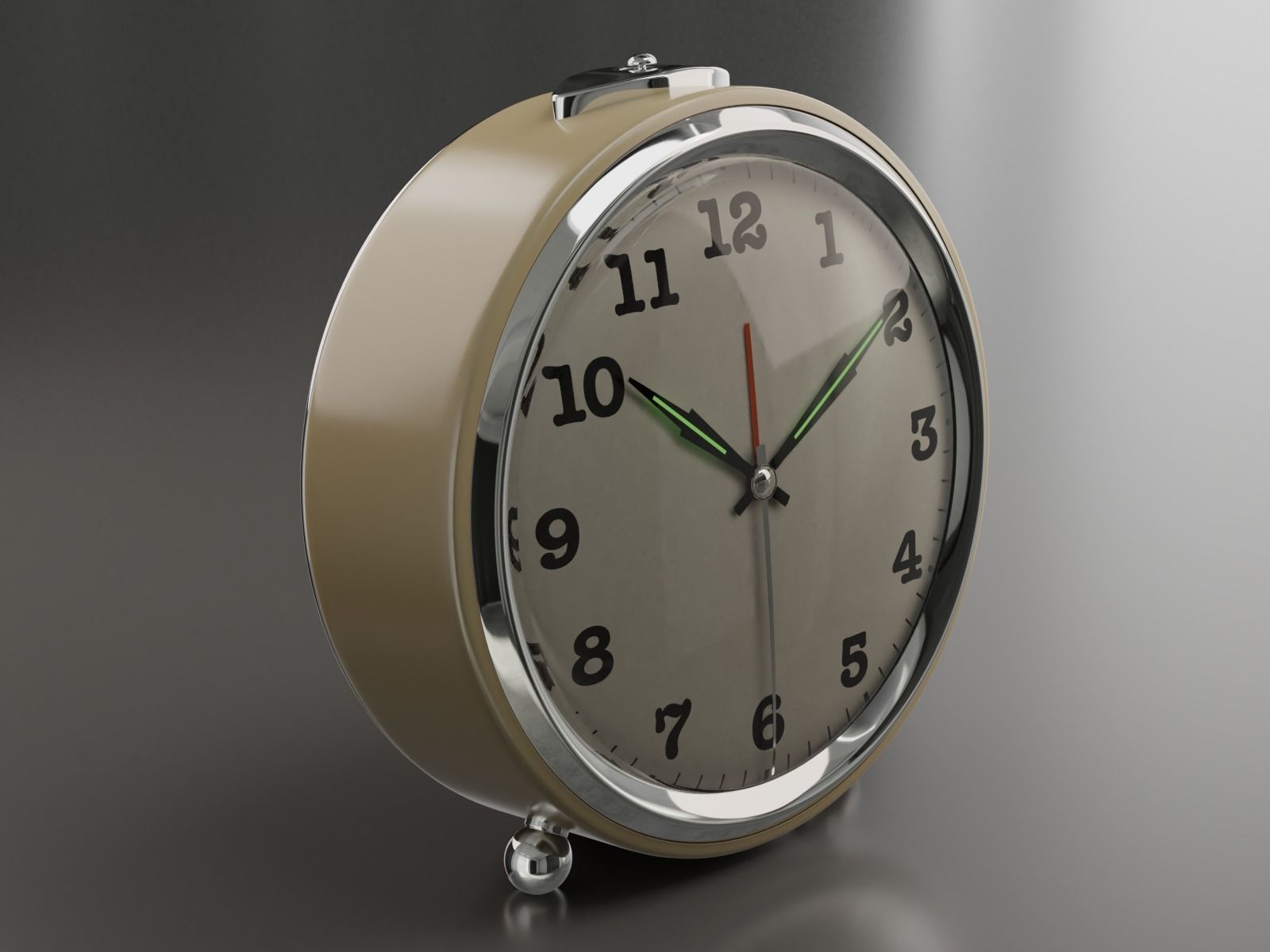 Realistic Alarm Clock 3D model_12