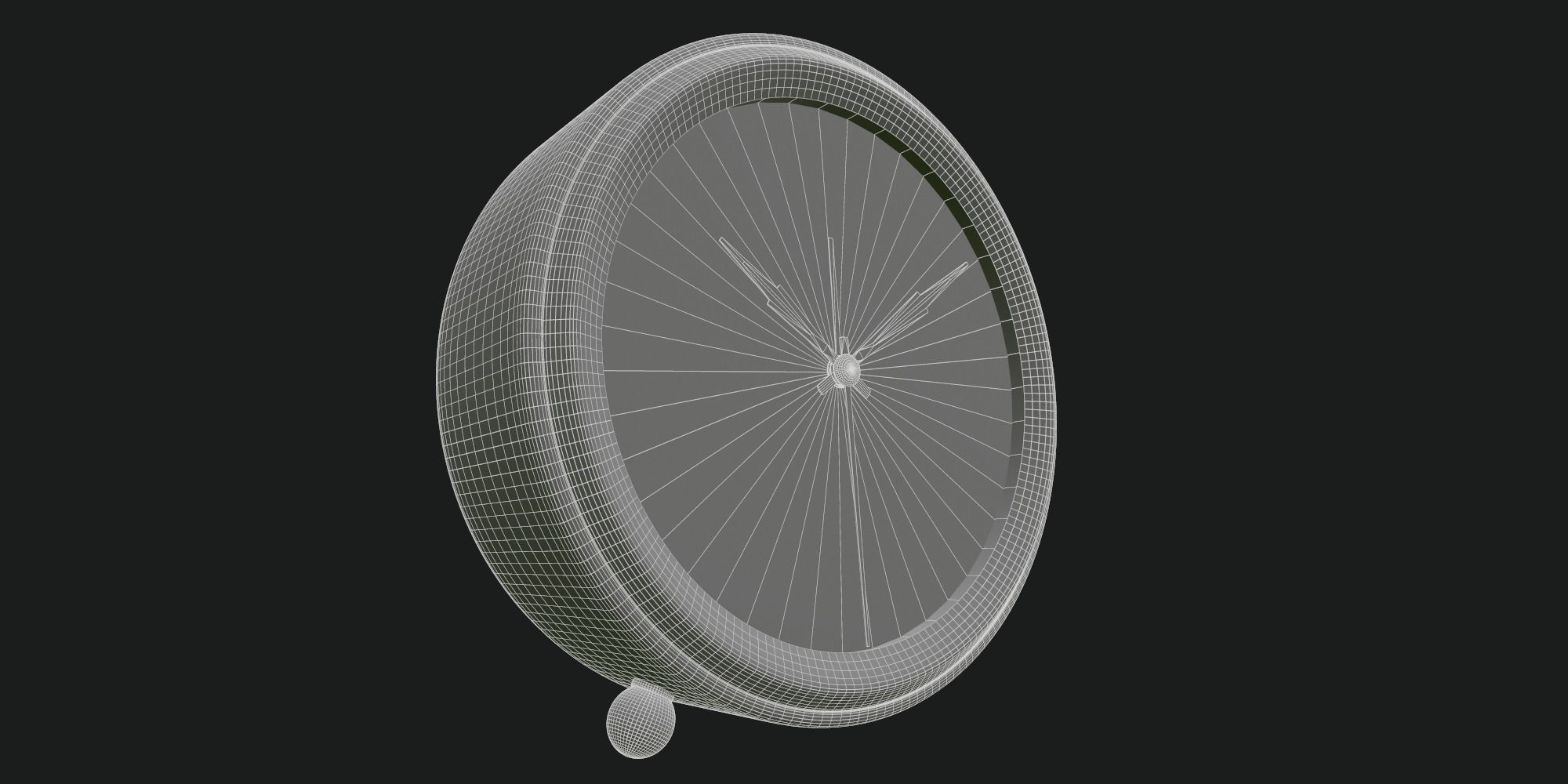 Realistic Alarm Clock 3D model_5