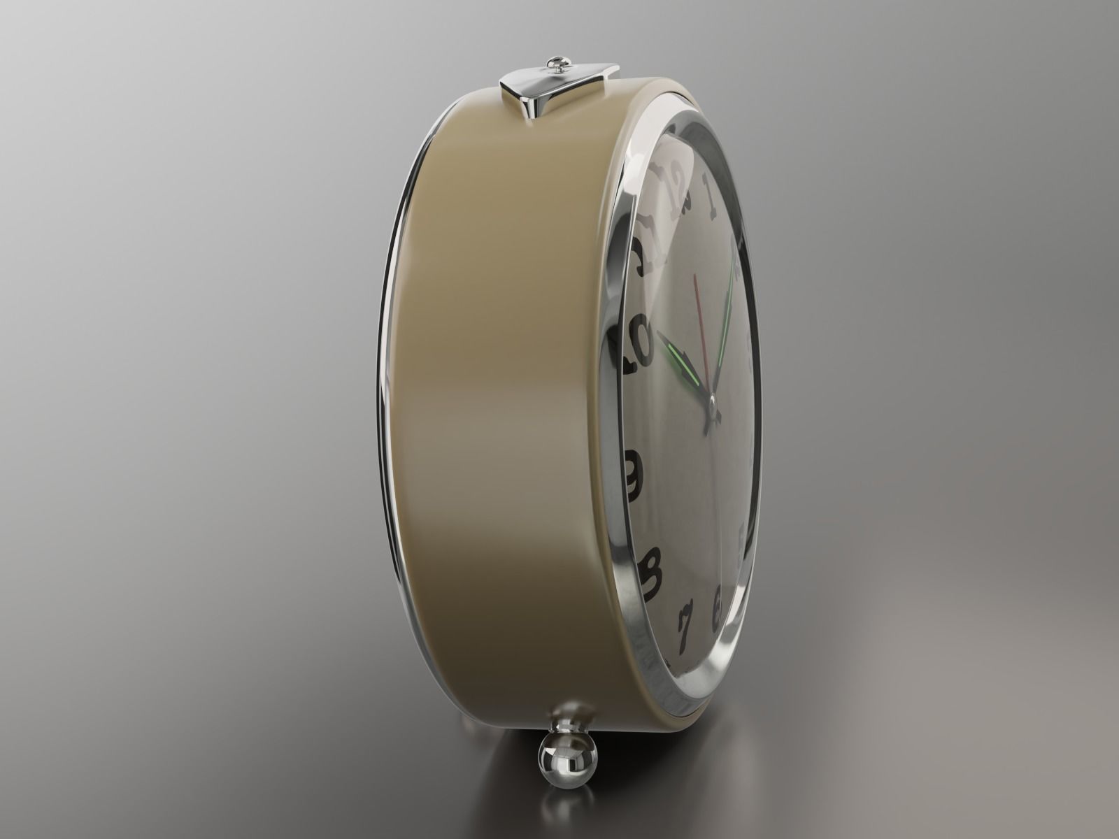 Realistic Alarm Clock 3D model_10