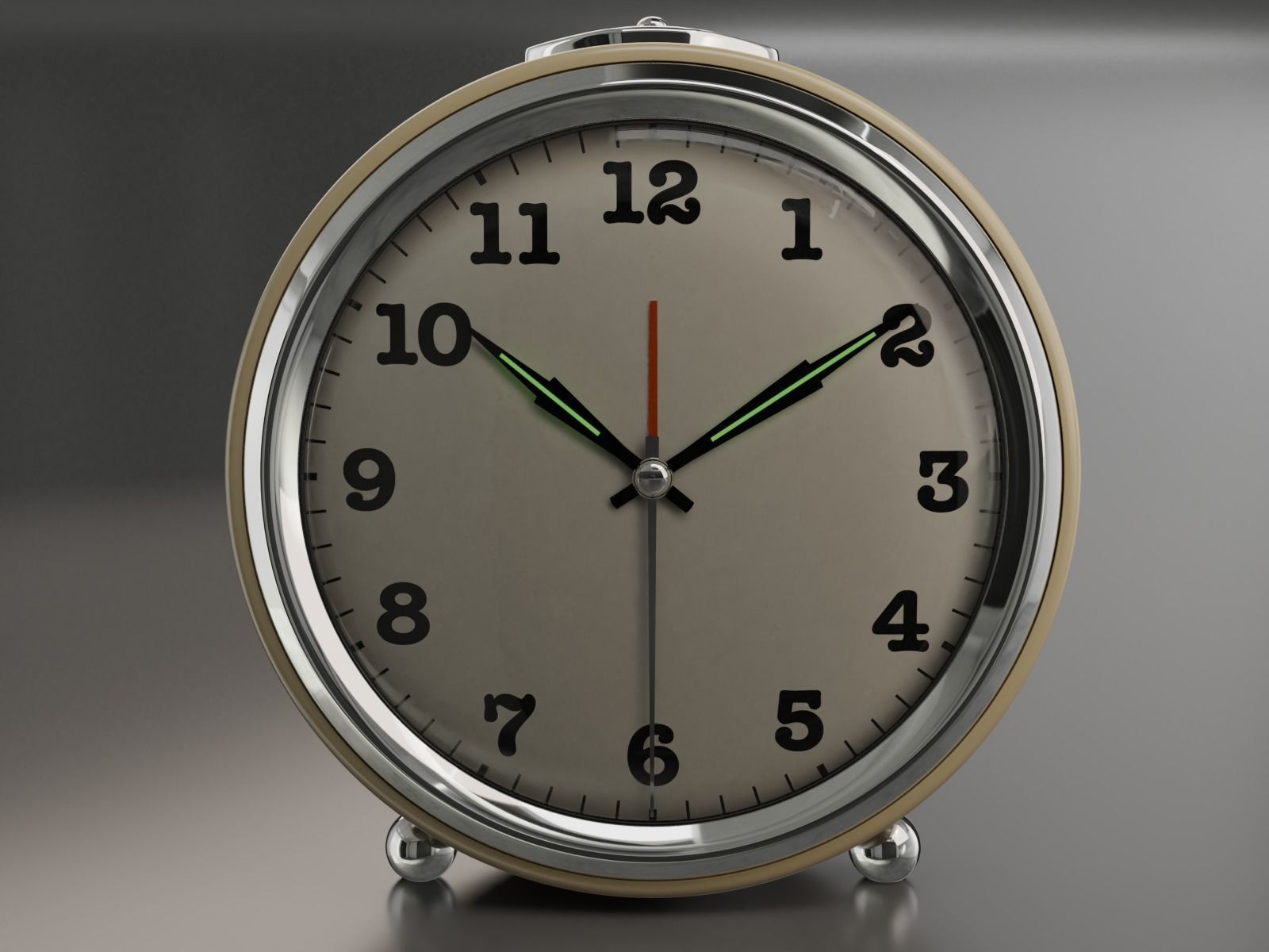 Realistic Alarm Clock 3D model_15