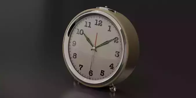 Realistic Alarm Clock 3D model