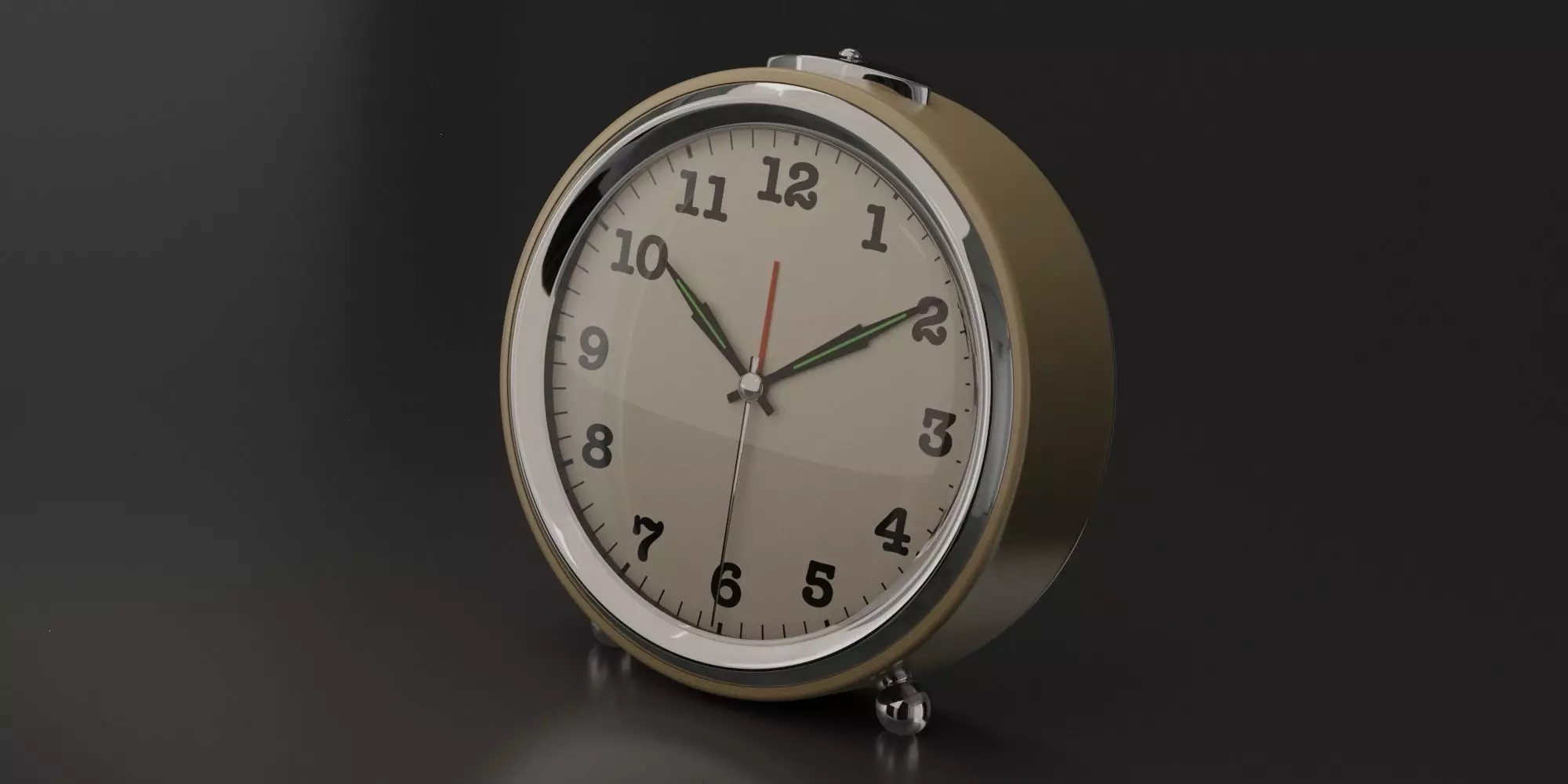 Realistic Alarm Clock 3D model_0