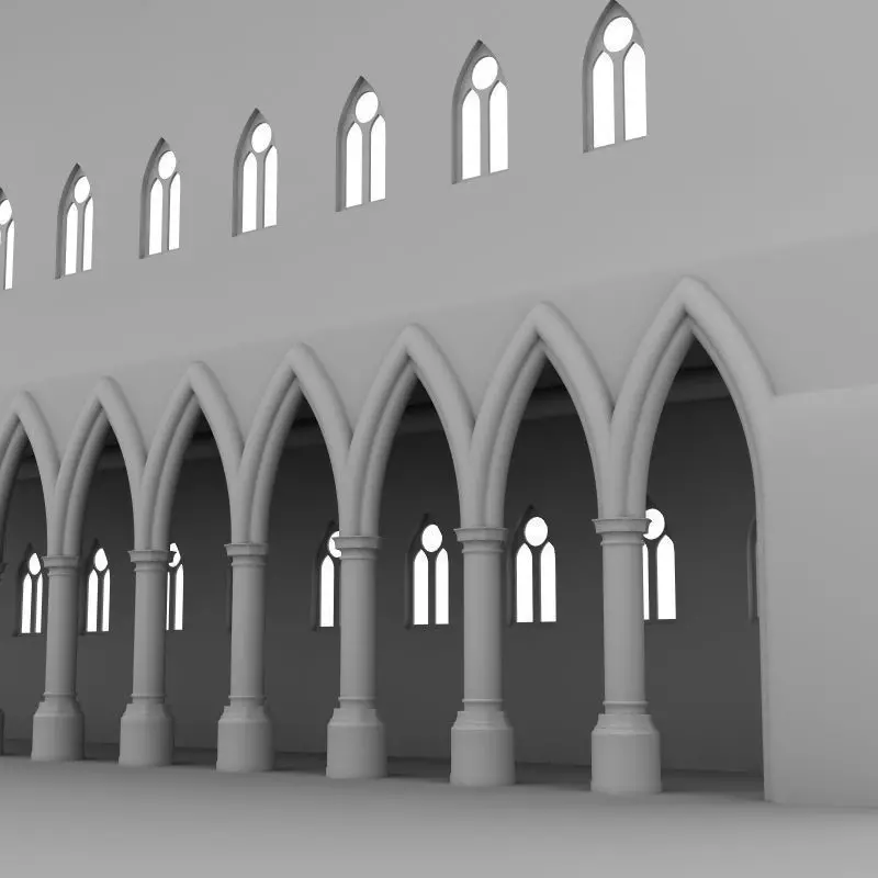 Cathedral Element 3D model_0