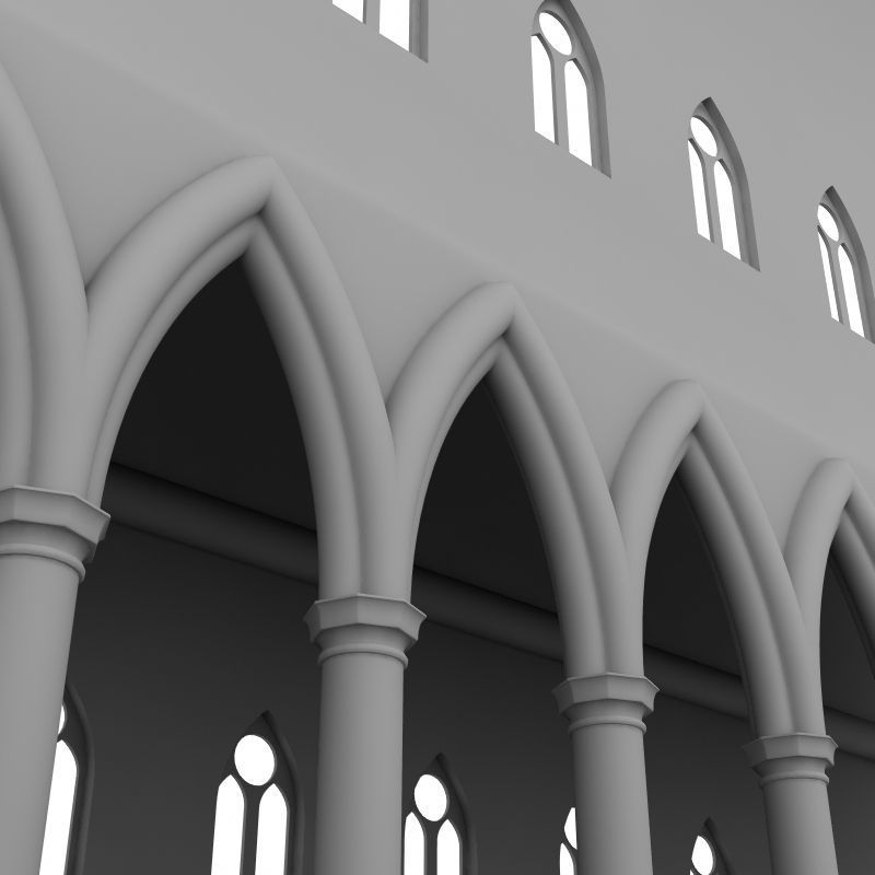 Cathedral Element 3D model_4