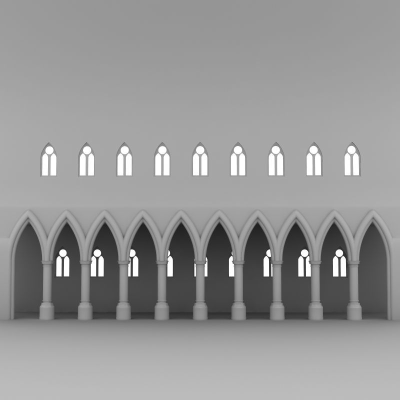 Cathedral Element 3D model_1