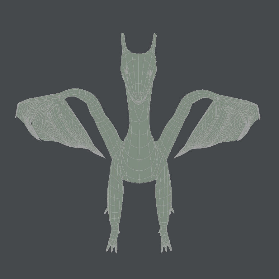 Friendly Dragon 3D model_8