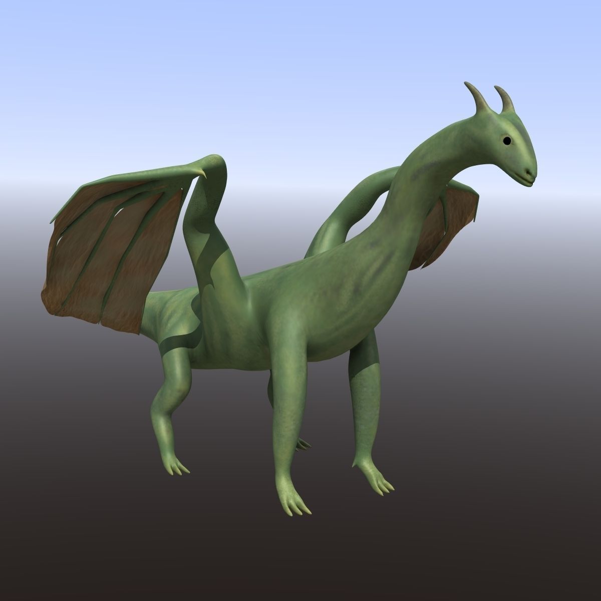 Friendly Dragon 3D model_2