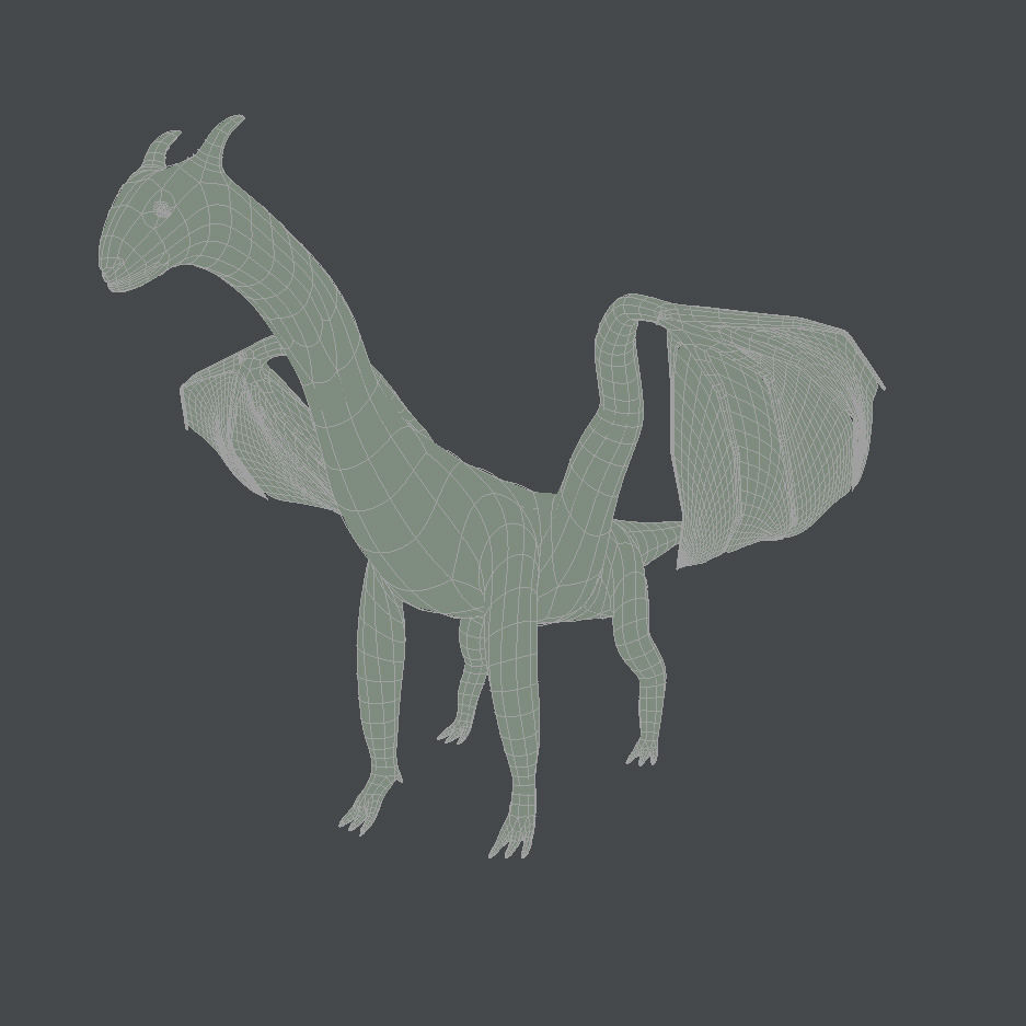 Friendly Dragon 3D model_6