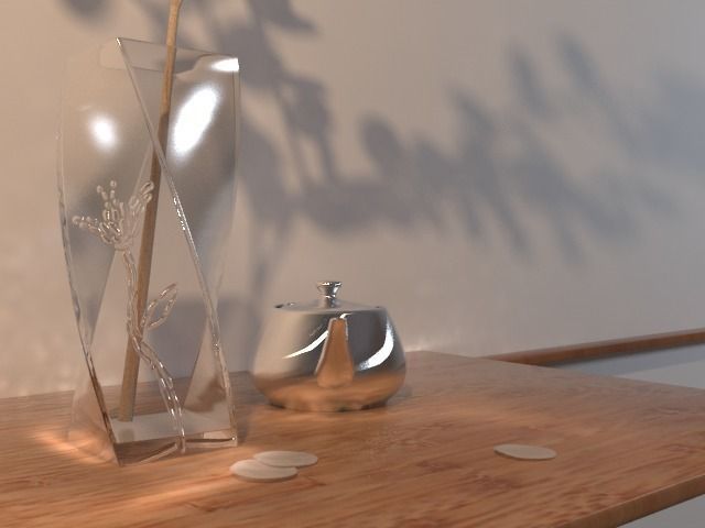 Money Flower 3D model_2