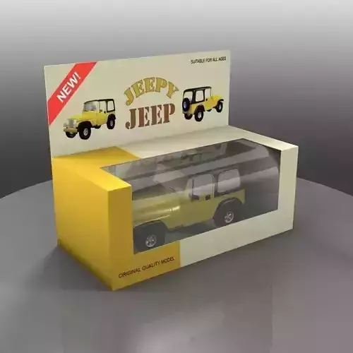 Yellow Toy Car in a Package