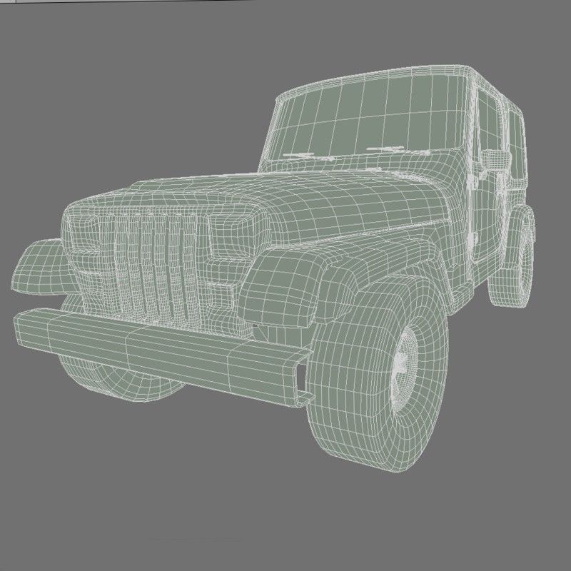 Yellow Toy Car in a Package 3D model_8