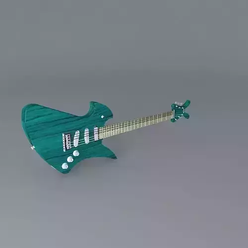 Weird guitar Free 3D model