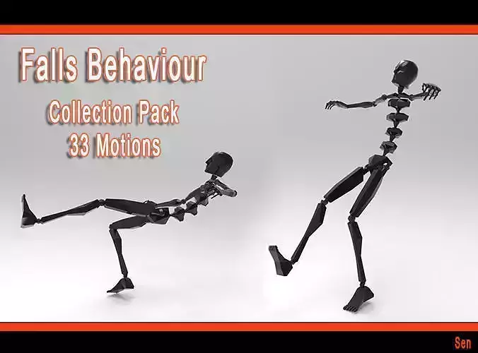 Falls Behaviour Collection Pack 3D model