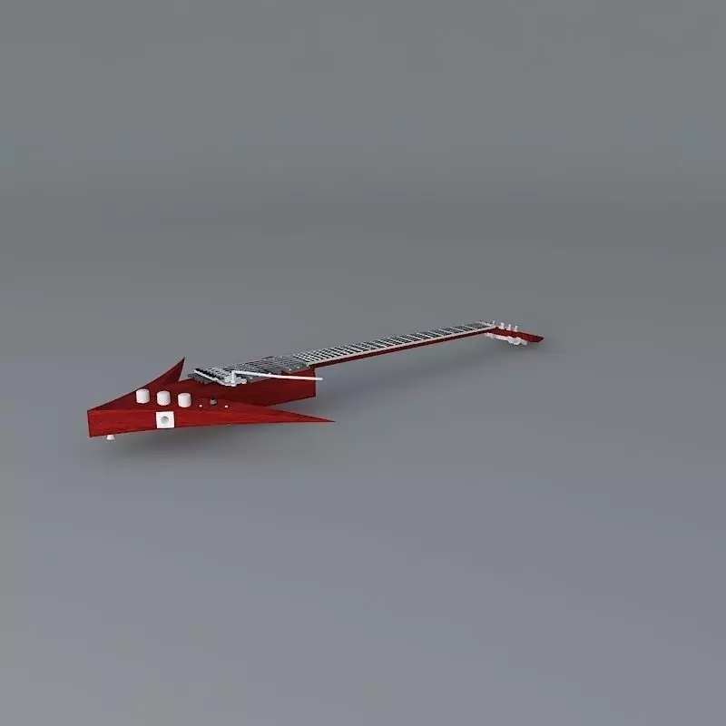 Double arrowhead guitar Free 3D model