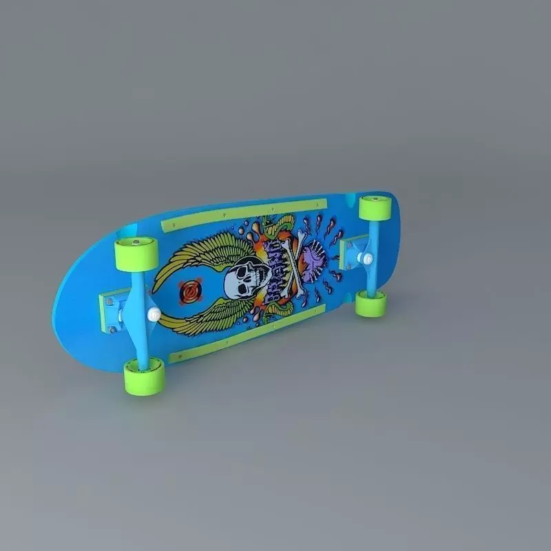1985 X Con model skateboard Free 3D model