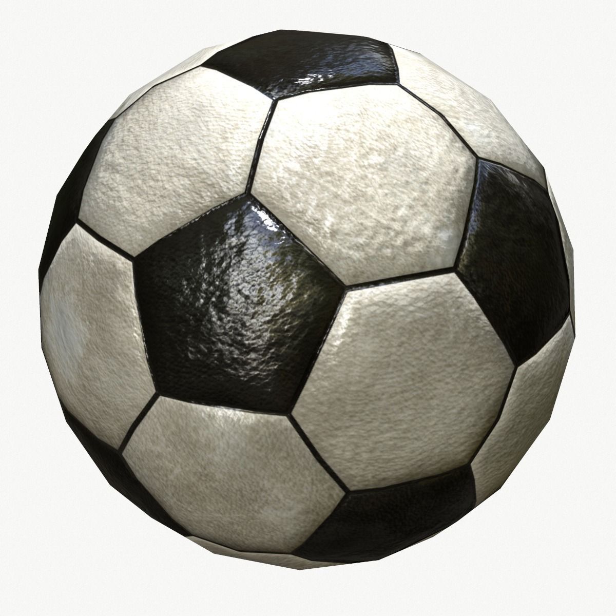 Soccer Ball Low Poly 3D model_1