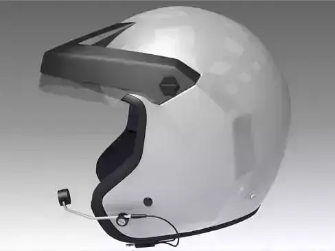 Rally Car Helmet 3D model