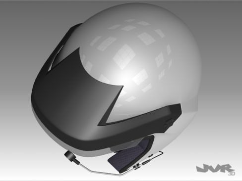Rally Car Helmet 3D model_3
