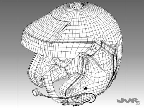 Rally Car Helmet 3D model_8