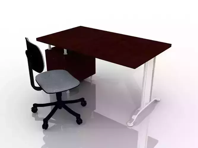 Office Chair and Desk