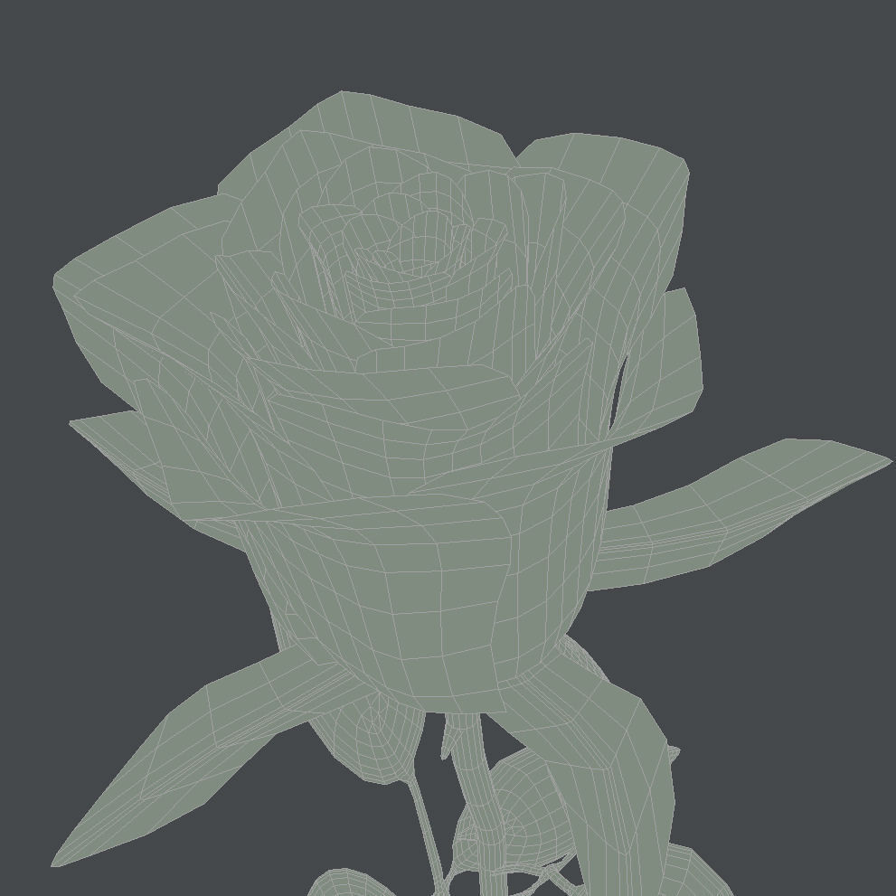 Realistic Rose 3D model_7