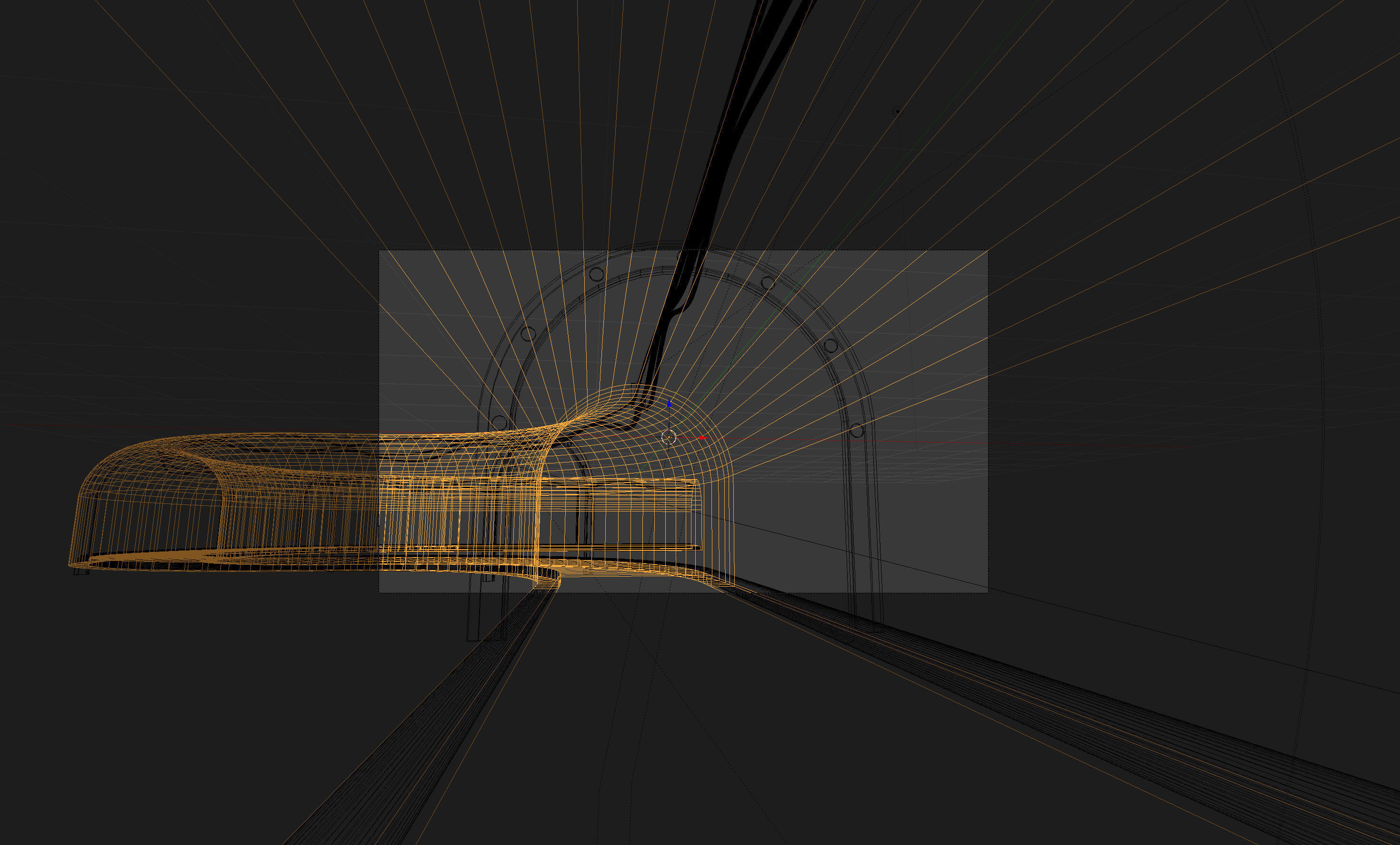 Underground Corridor Free 3D model_4