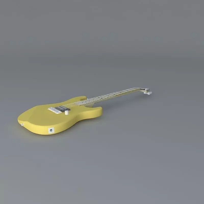 BC Rich Gunslinger hardtail guitar Free 3D model