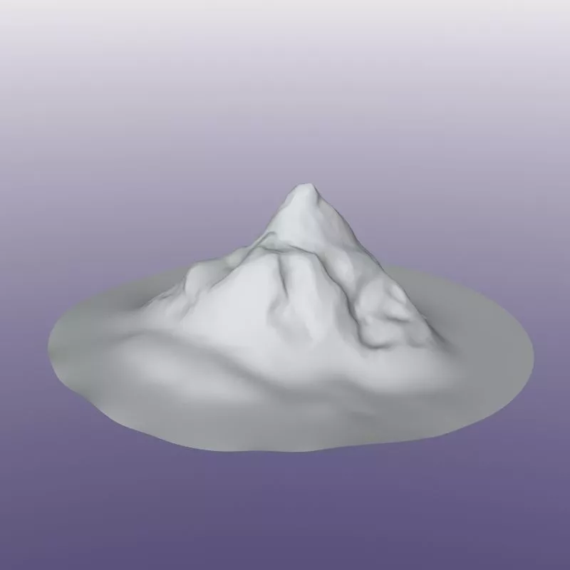 Stylized Mountain Peak Free 3D model