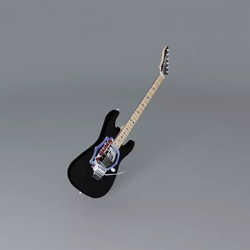 B C Rich Tracii Guns Gunslinger model guitar Free 3D model
